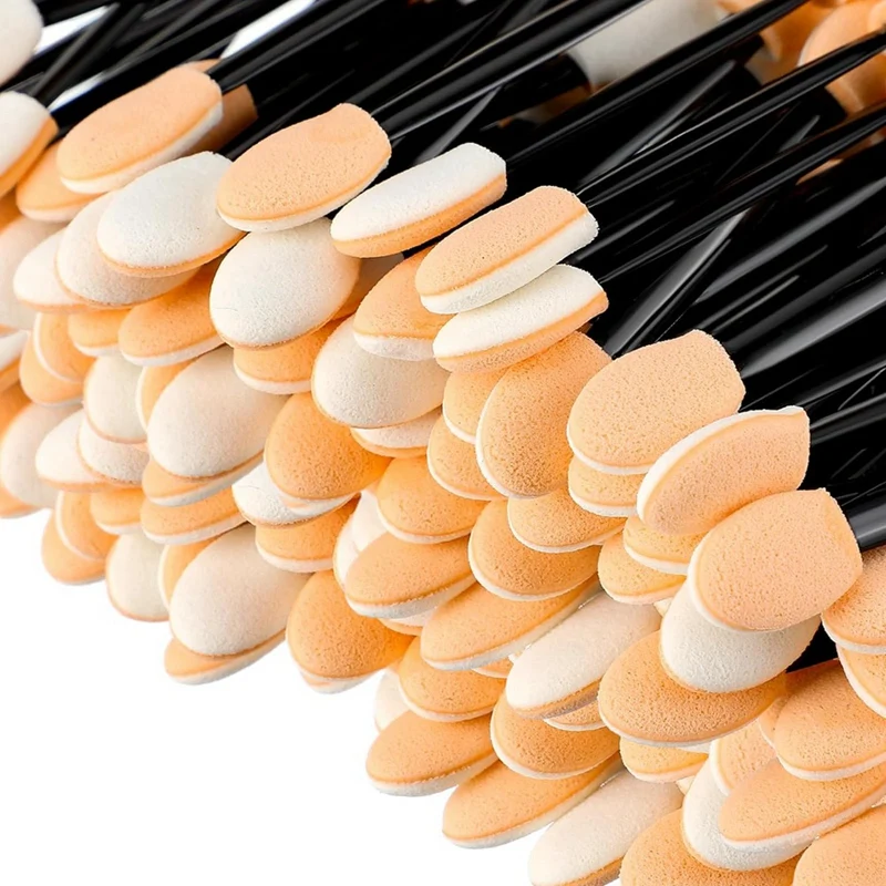 500 Pcs Eyeshadow Applicators Disposable Eye Makeup Applicators Eye Makeup Brushes Eyeshadow Double Sided Applicators