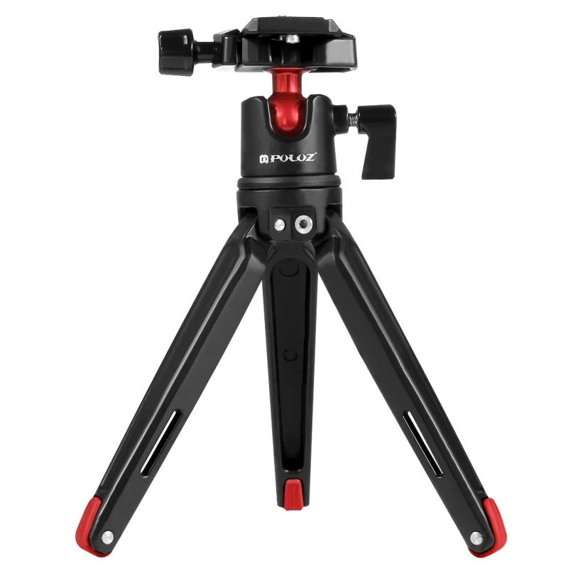 PULUZ Metal Desktop Tripod Camera Mount with Rotatable Ball Head For Canon Nikon FUJIFILM Sony DSLR Cameras, Height: 11-21cm