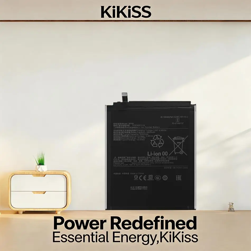 

Аккумулятор для планшета BP50 5000 мАч с длительным сроком службы для Xiaomi MI Pad 6S Pro 12.4 120W 24018RPACG 24018RPACC