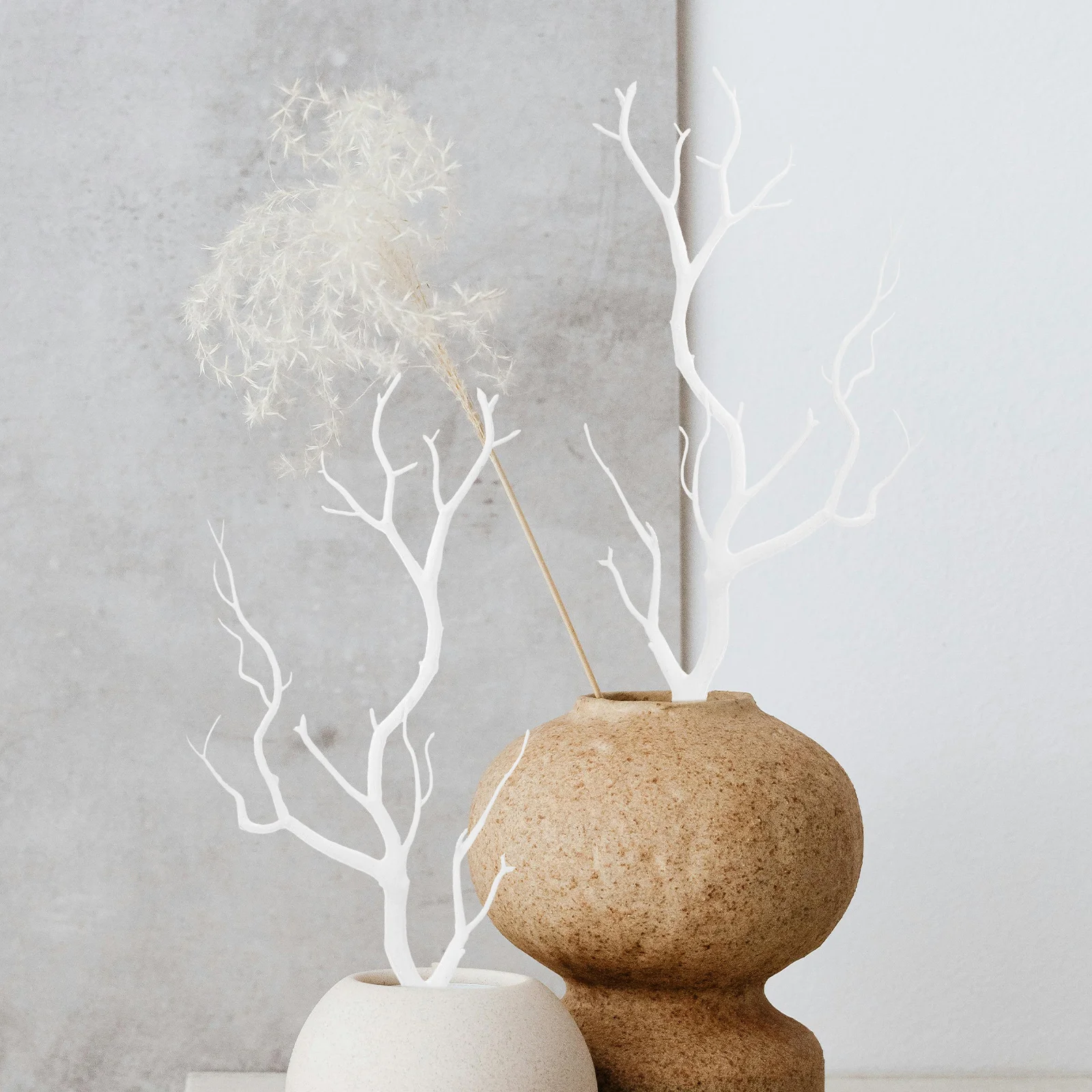 

2pcs Artificial Tree Branches White Birch Stems for Vase Decor TallBranches Plant Twigs Home Decorative Items Christmas