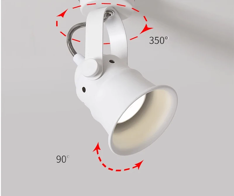 Retro lampa sufitowa LED COB sklep odzieżowy szyna oświetleniowa ścienny GU10 zastępuje