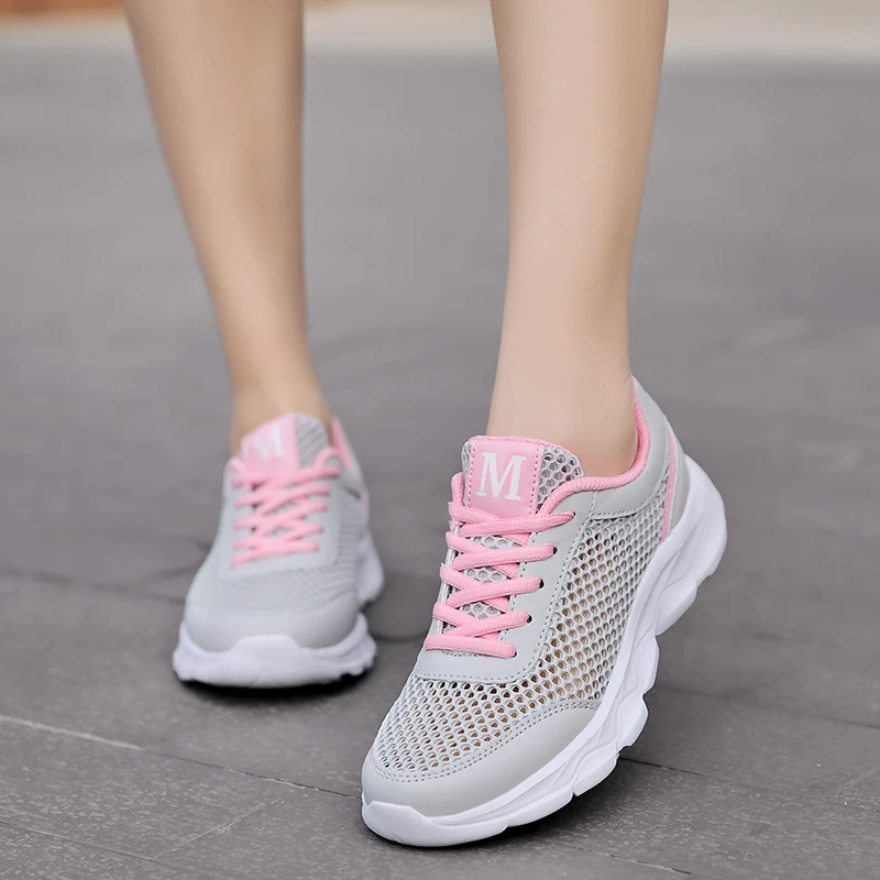 

Amateur Jogger Special Unisex Mesh Sport Shoes Fast Perspiration Discharge Mesh Upper Anti Slip Base Daily Outdoor Running