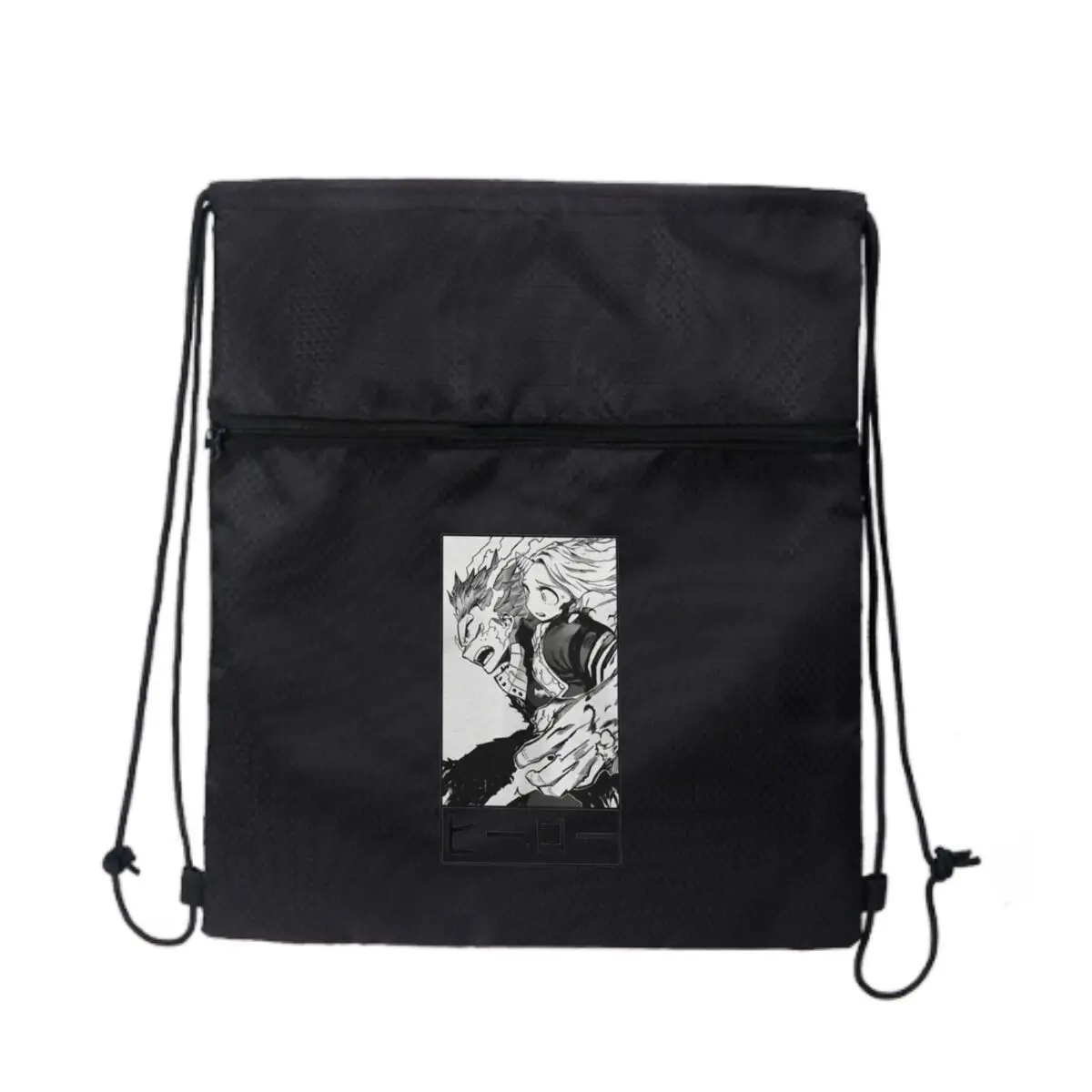 

Hero Manga Panel Art Черная минималистичная уличная сумка на молнии на шнурке