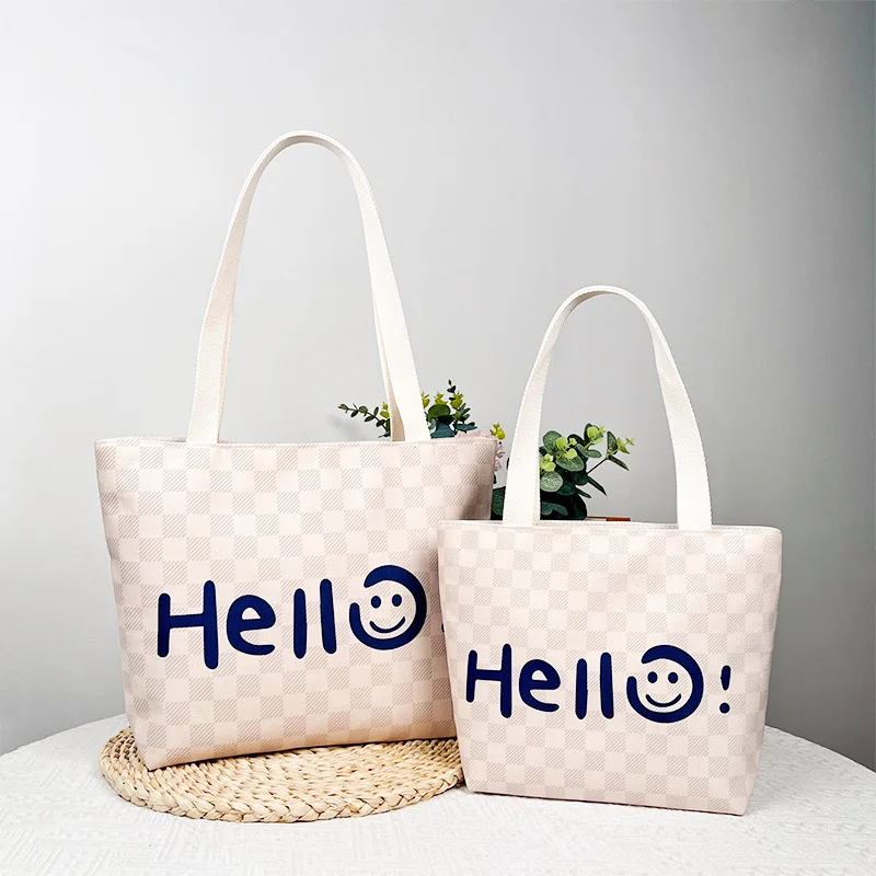 

Простая женская холщовая сумка-тоут, модная повседневная сумка через плечо большой вместимости, сумка для мамы, для ежедневных поездок и путешествий