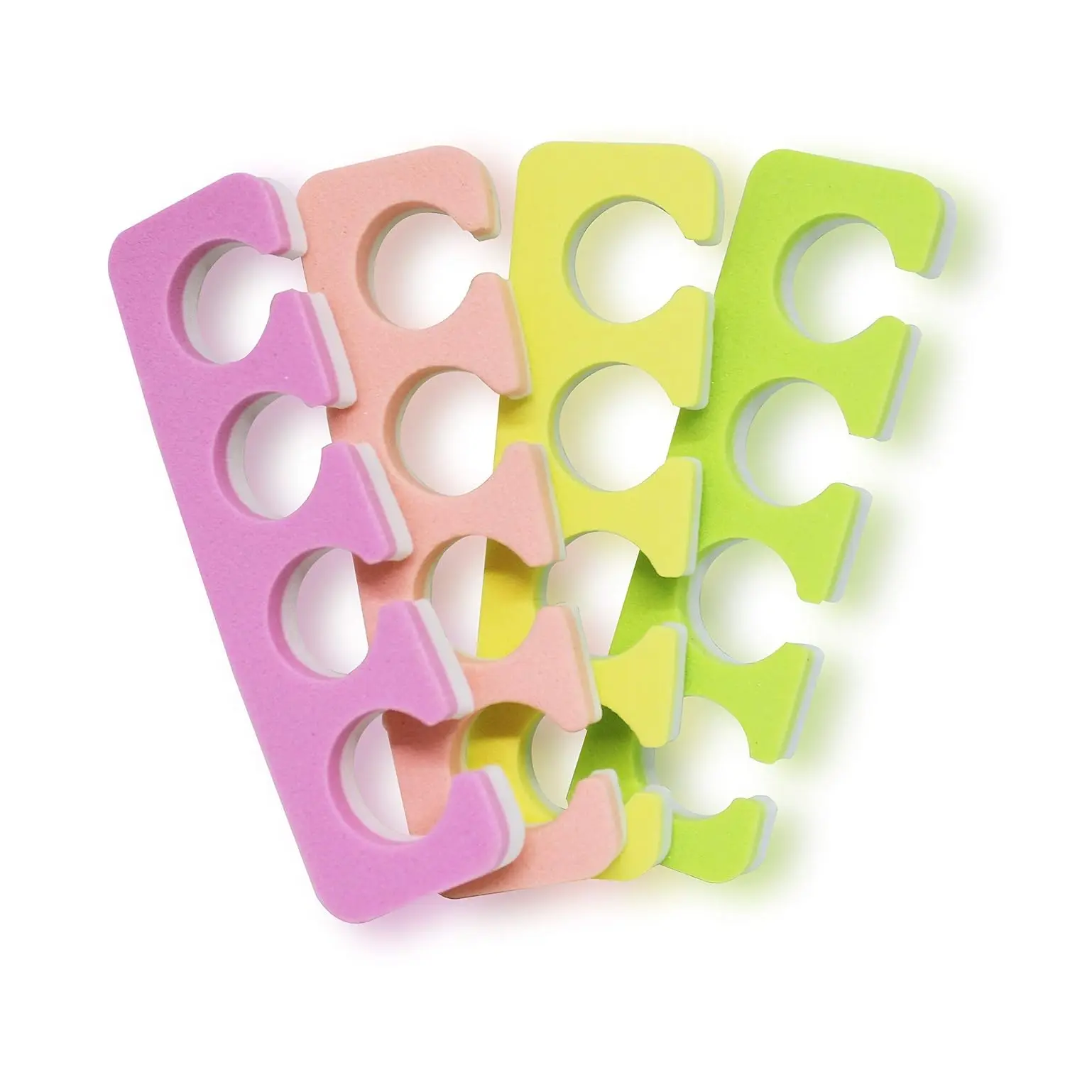 

120 PCS Premium Pedicure Toe Separators, Soft & Durable Bulk Salon Accessories in 4 Colors