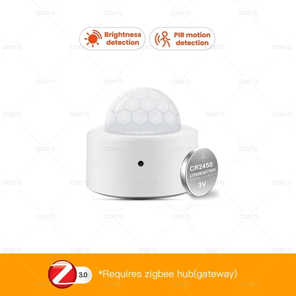 Tuya Zigbee Smart PIR Motion Sensor Infrarot Detektor mit Lux Erkennung Anti-diebstahl Alarm Sensor Drahtlose Sicherheit Schutz