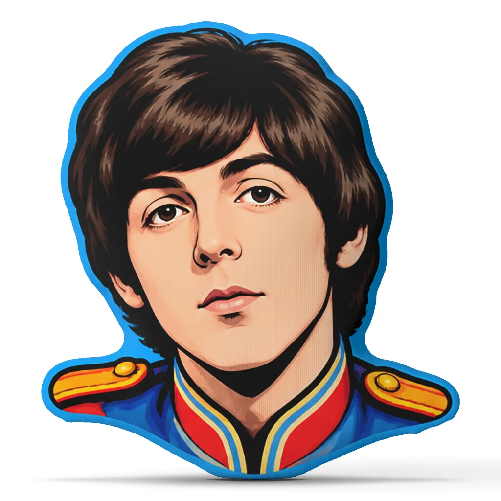 Beatles Band Musician Portrait Shaped Pillow Irregular Stuffed Cushion Throw Pillow Sofa Home Decor Gift for Music Lovers