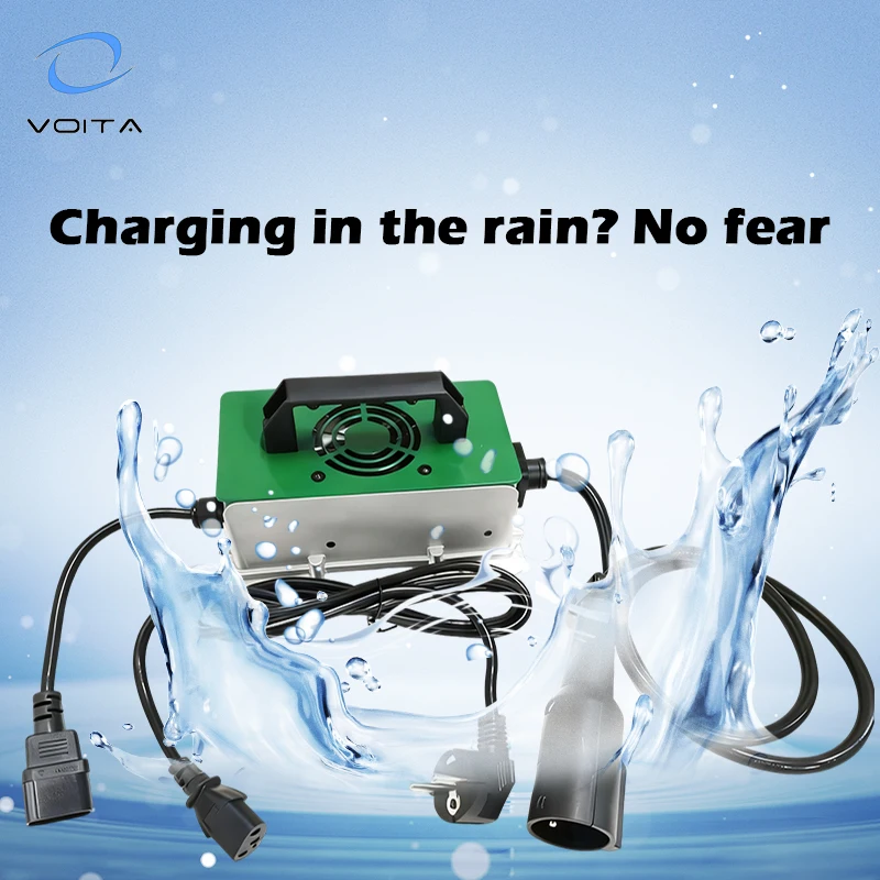 VOITATOP VT-QA750A Portable 60V 12A 750W LiFePO4 Battery Charger for Electric Vehicles (Scooters Electric Cars Golf Industrial view 3