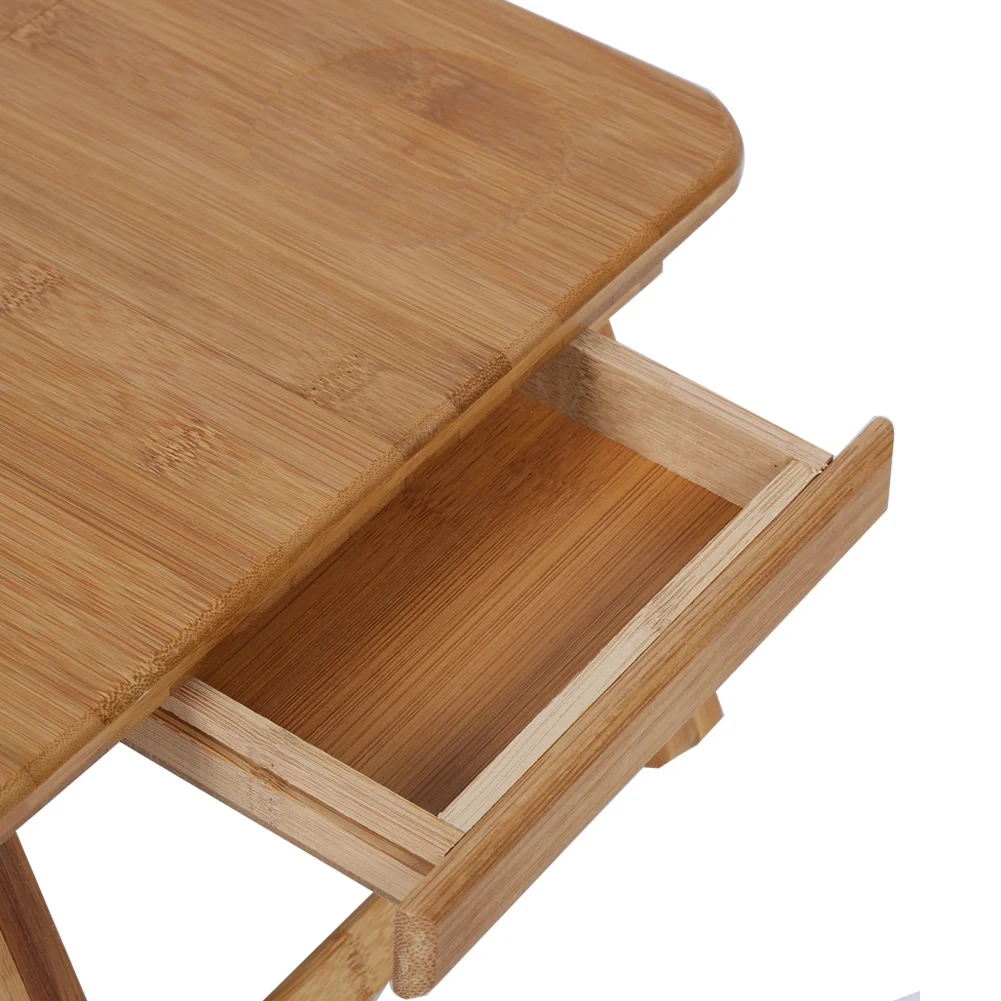Laptop Bed Desk Bed Desk Bed Lap Desk Adjustable Bamboo Rack Shelf Dormitory Bed Lap Desk Portable Book Reading Tray Stand image 5