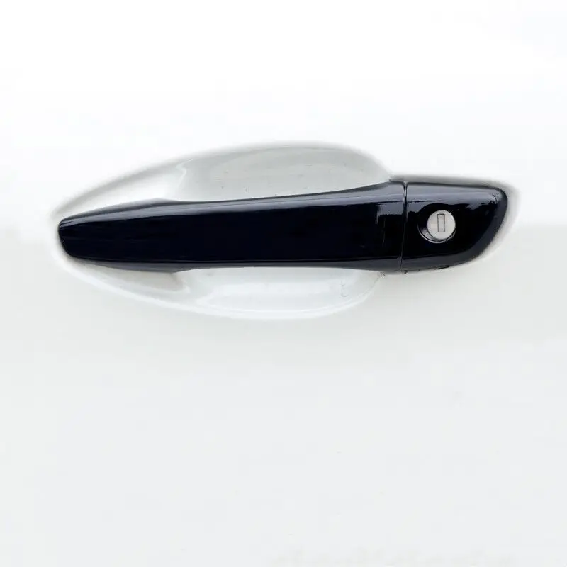 Funduoo for Peugeot 5008 MK2 SUV 2017-2023 Glossy Black Chrome Car Door Handle Cover Trim Sticker Styling Accessories