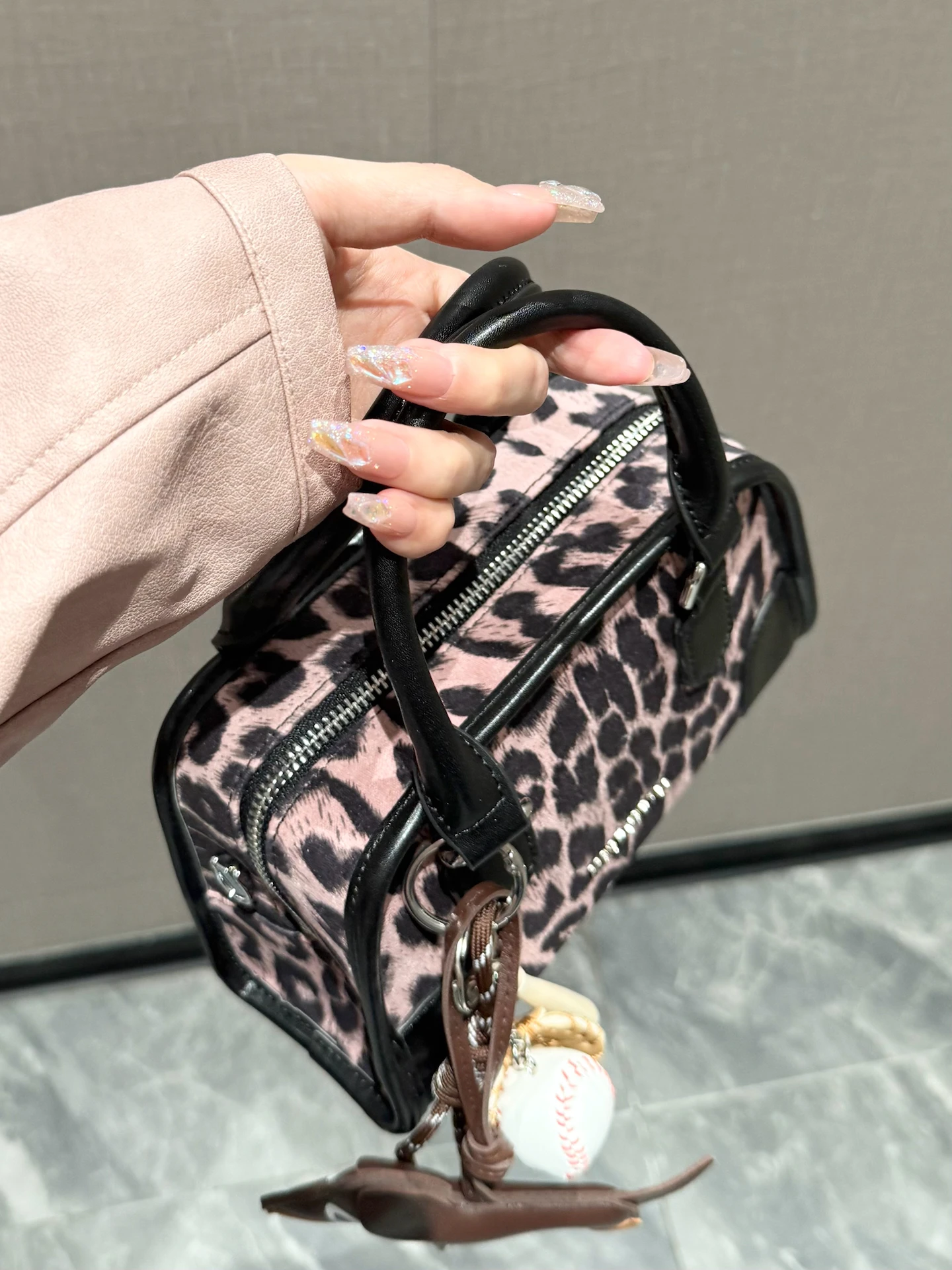 fashionable-leopard-print-women's-bag-ciyah-pillow-bag-handbag-crossbody-boston-bag-sweet-lady-style-cowhide-leather-bag