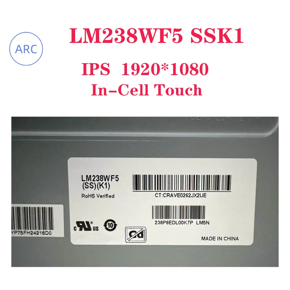 شاشة LCD أصلية جديدة مقاس 23.8 بوصة تعمل باللمس LM238WF5 SSK1 IPS FHD 1920*1080 LM238WF5(SS)(K1) LM238WF5-SSK1