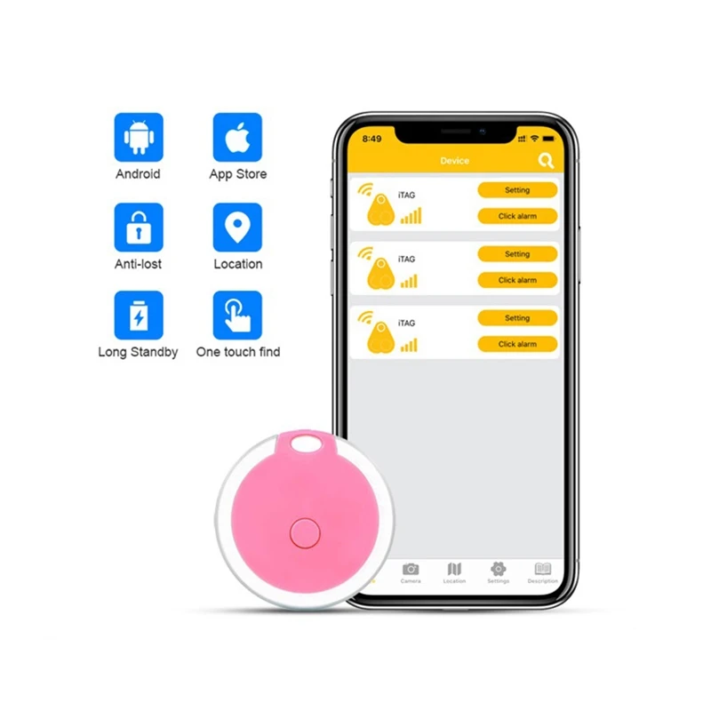 GPS Dog Tracker Smart Bluetooth Tracker & Bluetooth Key Finder Wireless Anti-Lost Alarm Sensor Gerät für Kinder Haustiere