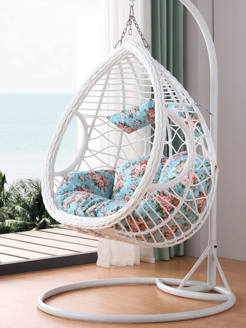 Balcony hanging chair, household hanging basket, rattan chair, hammock, cradle, bird's nest chair