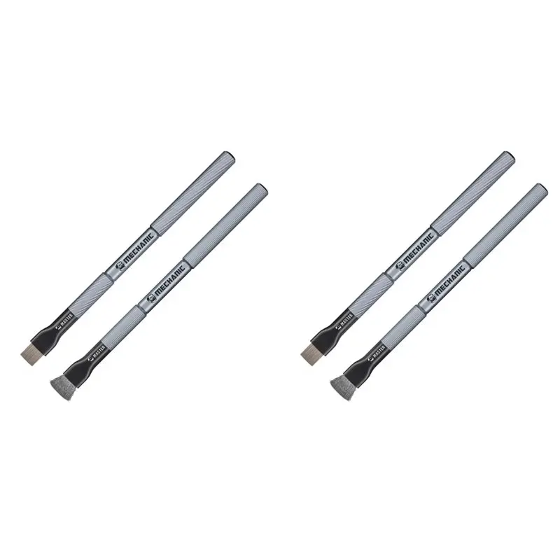 AFOURT-MECHANIC 4Pcs Motherboard IC Debonding Brush Steel Brush, Glue Removal Tin Removal, Polishing Brush Tools