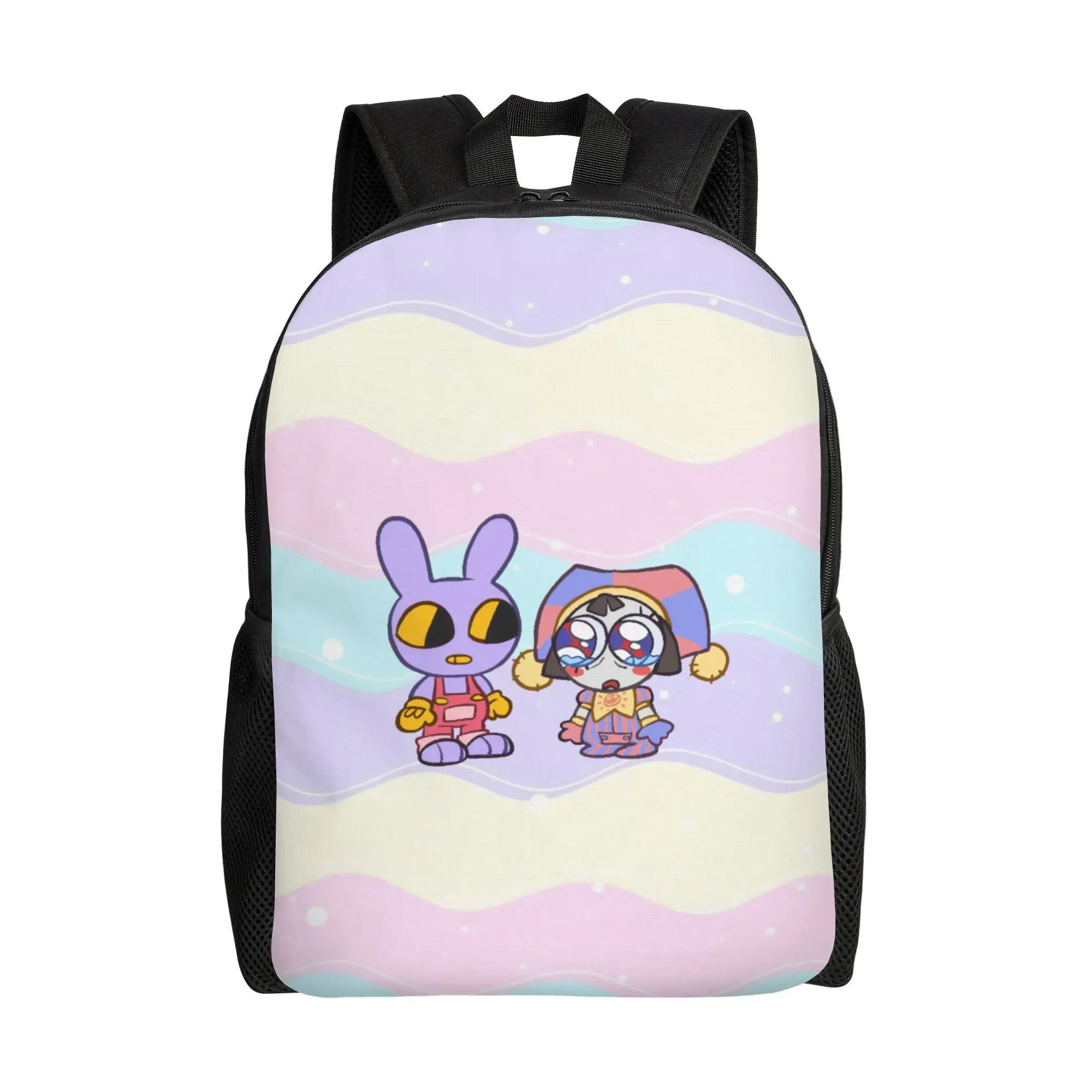Pomni And Jax Cartoon Digitals Circus Women Backpack Trend Student School Bag  Computer Backpack Teenage Travel Shoulder Bag