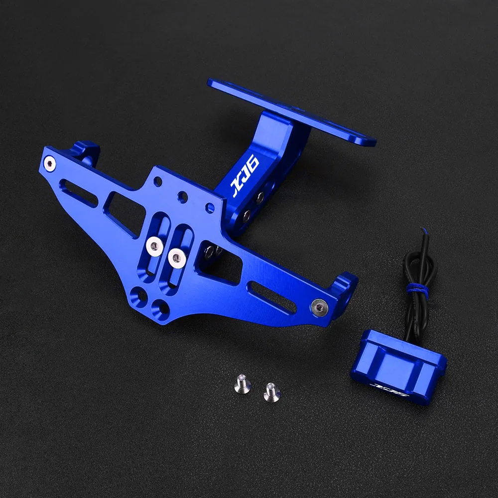 لياماها XJ6 XJ6F XJ6N تحويل 2009-2014 2015 دراجة نارية قابل للتعديل الخلفي الذيل مرتب لوحة ترخيص حامل قوس مصباح ليد