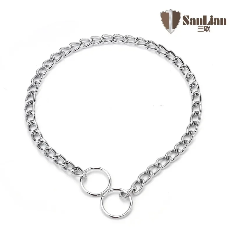 4 Size Stainless Steel Slip Chain Collar For Dog Adjustable Pet Accessories Small Medium Large Pitpull