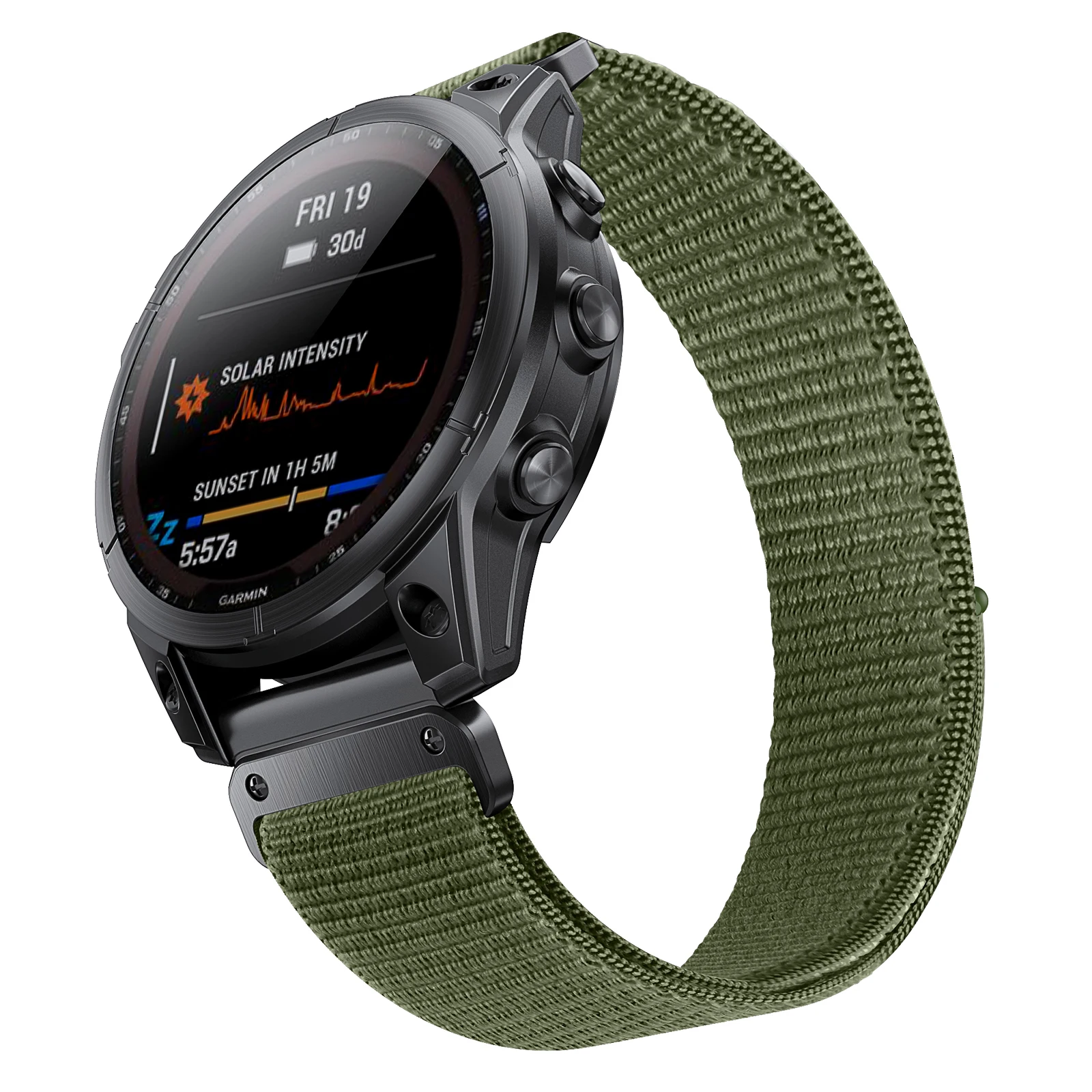 ANBEST-Correa de nailon para reloj Garmin Fenix 7/6/5/5 Plus/6 Pro, Forerunner 935/945/955/Instinct, 22mm