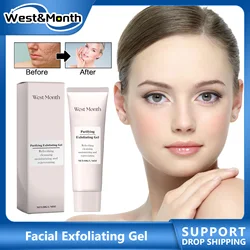 Exfoliating Peeling Gel Acne Blackheads Treatment Shrink Pores Cleansing Moisturizing Nourishing Dead Skin Remover Scrub Cream