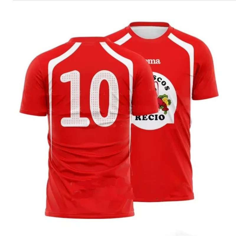 RECIO Shrimp 3D-Druck Sport Schnelltrocknendes, atmungsaktives Herren-T-Shirt Outdoor Street Football Jersey Eltern-Kind-Kurzarm-Top Sommer – Detail 6