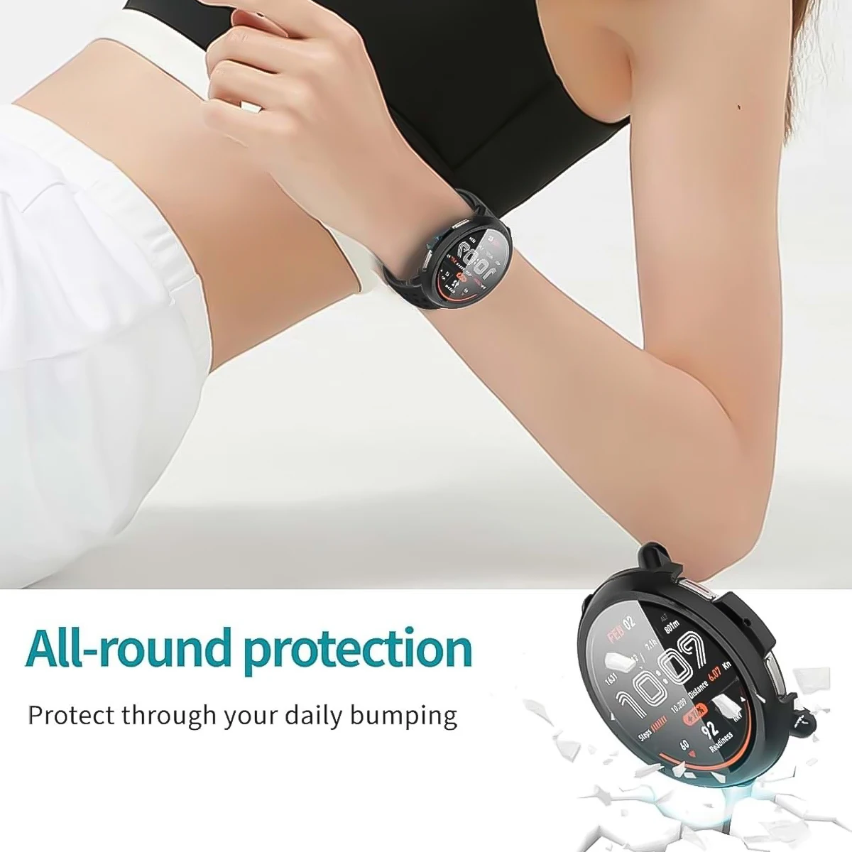 TPU Protective Case for Amazfit Active 2 Full Protection Anti-Scratch Screen Cover Bumper Watch Shell  Smart Watch Accessories