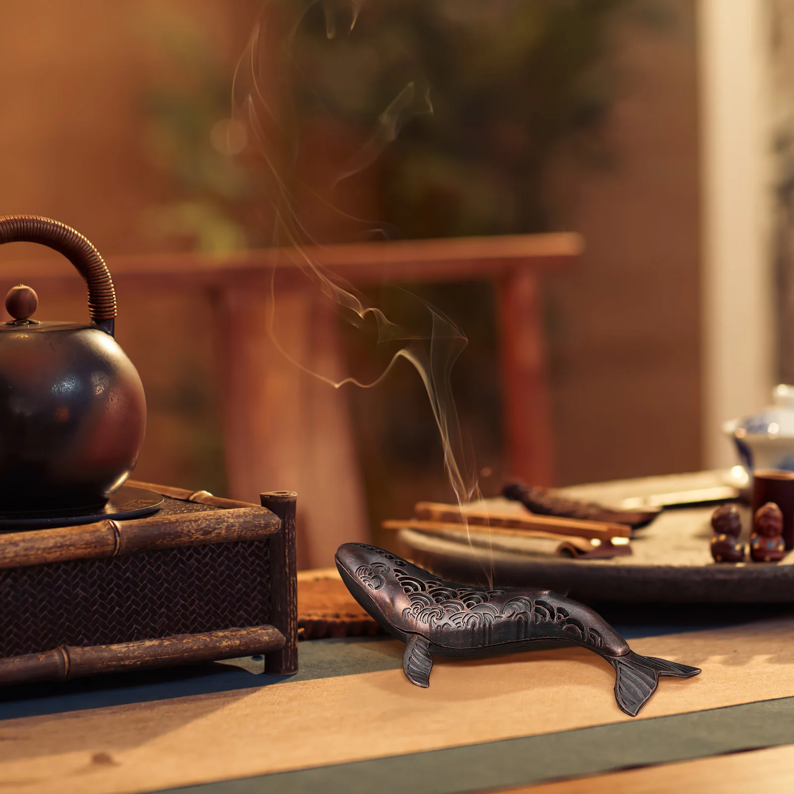 

Retro Incense Holder Delicate Incense Plate Sturdy Practical Burner for Bedroom Living Room Study Aromatic Decoration