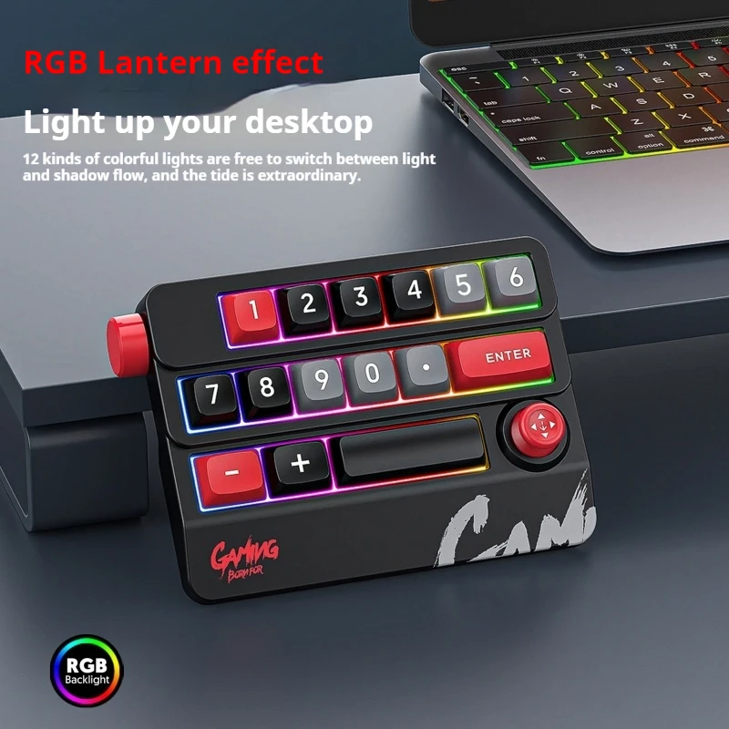 Sxs-K809 Macro Programming Joystick Keyboard Rgb Full Key Hot Swappable Macro Definition Wired Mechanical Office Gaming Keyboard