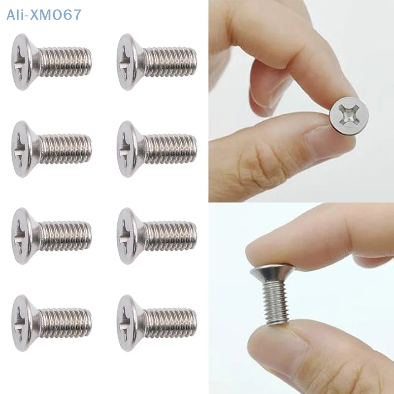 1Set Stainless Steel Brake Disc Rotor Screws 93600-06014-0H Compatible With Honda Acura Retaining Screws for Front and Rear