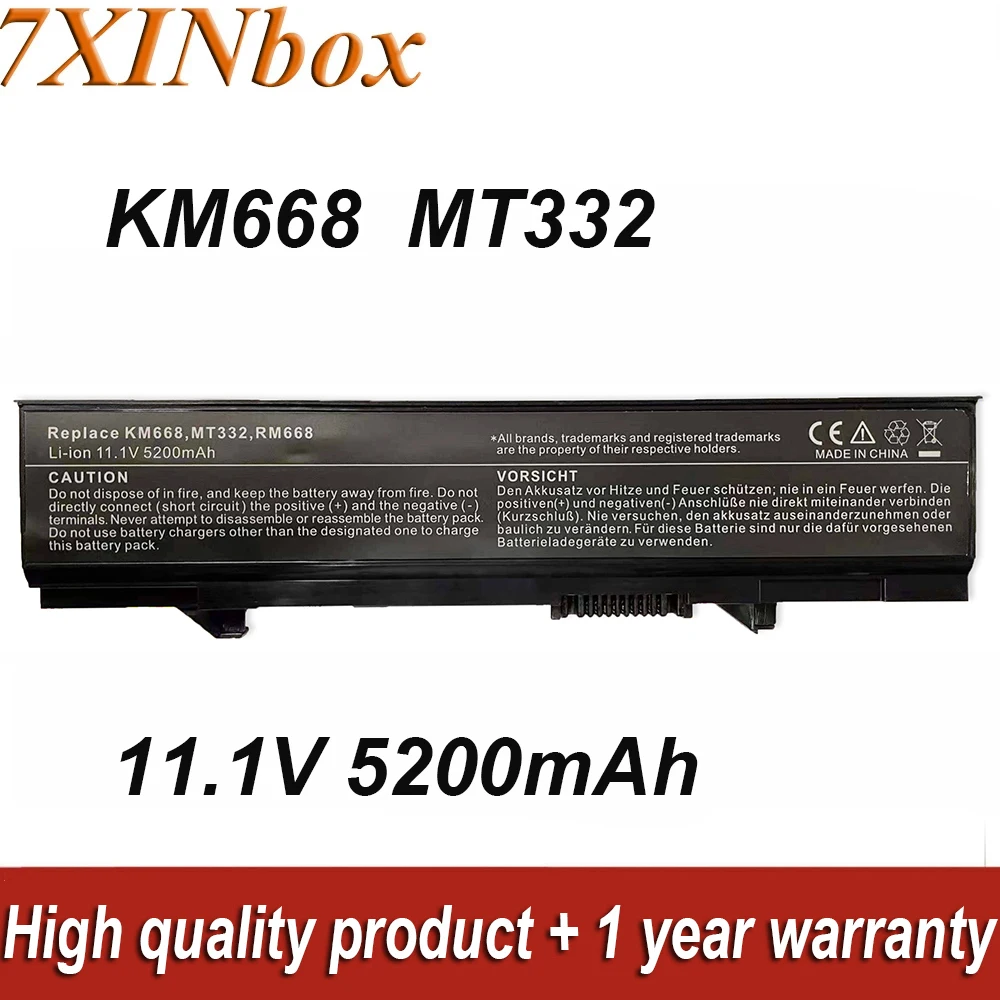 7XINbox KM668 KM760 11.1V 5200mAh Laptop Battery For DELL Latitude E5400 E5410 E5500 E5510 Series Notebook KM742 KM752