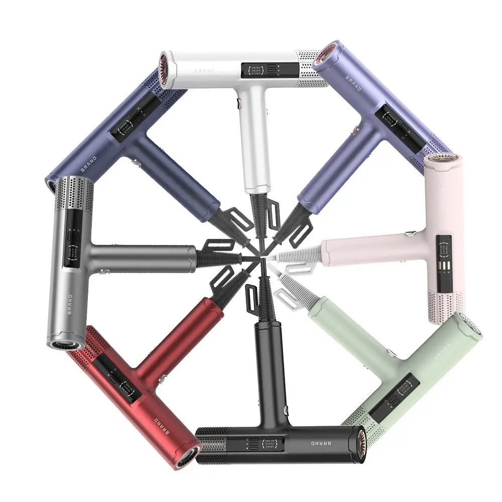 Profesional 2024 peluquería doméstica dedicado secador de aire inverso alisador comercio secador de pelo sin ruido