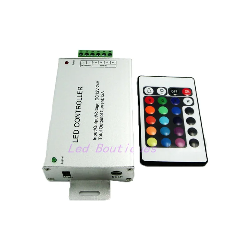 

IR Remote RGB Controller 12A 24key DC12-24V