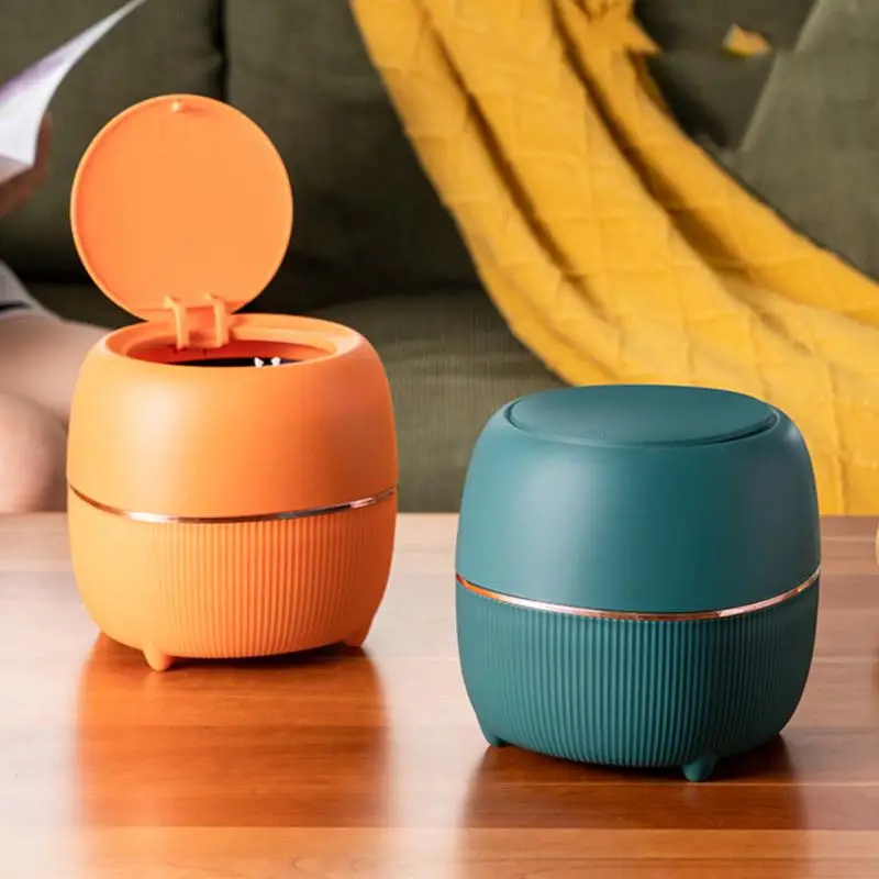 Mini Garbage Organizer Mini Desktop Bin Removable Desk Trash Can Tiny Waste Basket Garbage Can Clean Work space Storage Box Home