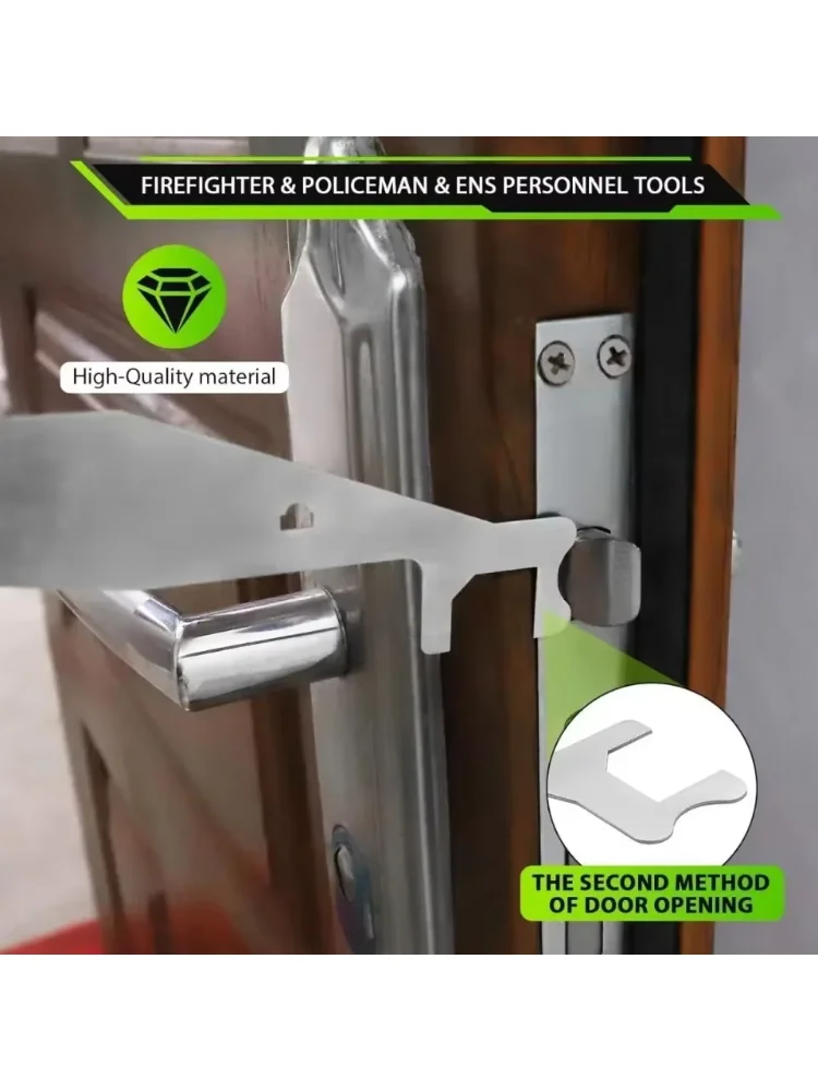 Multi-Functional Firefighters Tools Stainless Steel Lock Picking Fire Tool Fast Opener Practical Locksmith Kit for Professionals