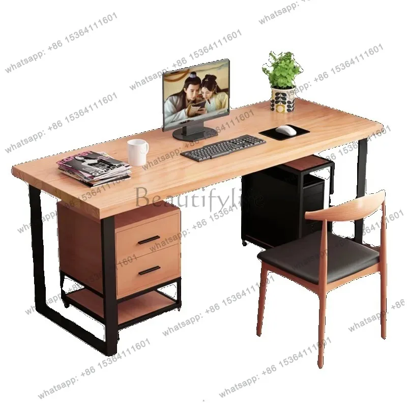 Upgrade Reception Office Desk Aesthetic Bedroom Writing Nordic Computer Desk Standing Study Wooden Mesa Escritorio Furniture