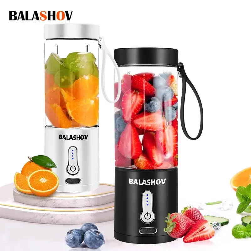 530ML Electric Juicer Portable Smoothie Blender USB Rechargeable Multifunction Fruit Mixer Machine Mini Juicer Maker Blender Cup