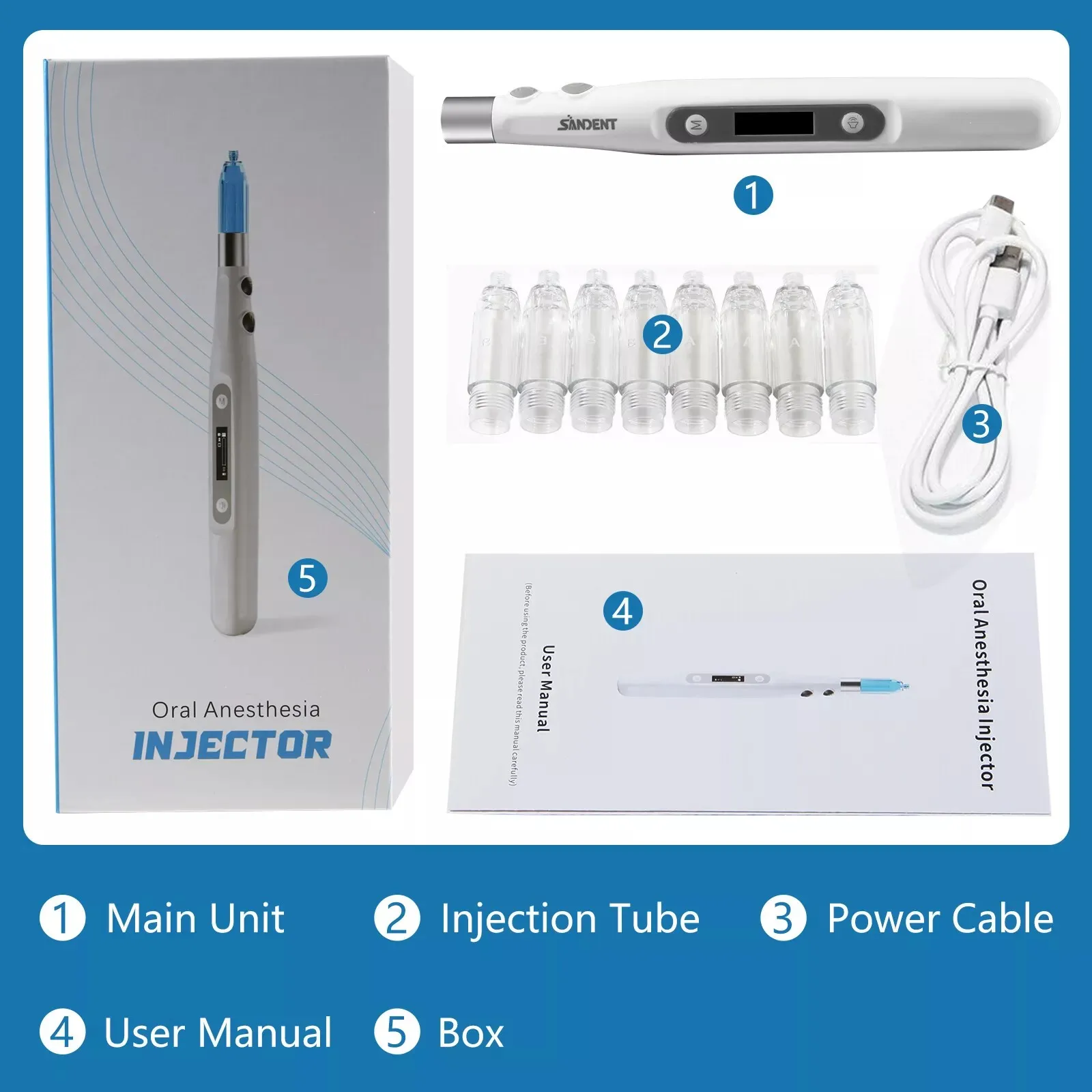 Dental Electric Oral Local Anesthesia Professional Painless Delivery Device Injection Pen Injector