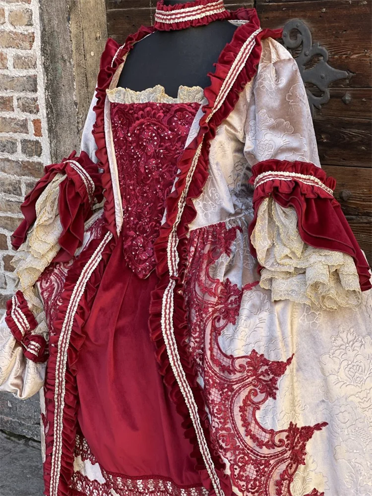 Robe des années 1700 A La Francaise Rococo Marie Antoinette Robe baroque Robe de cour royale Robe de bal sur mesure