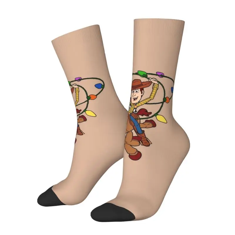 

Custom Harajuku Toy Story Cartoon Socks Women Men Warm 3D Print Sports Football Socks