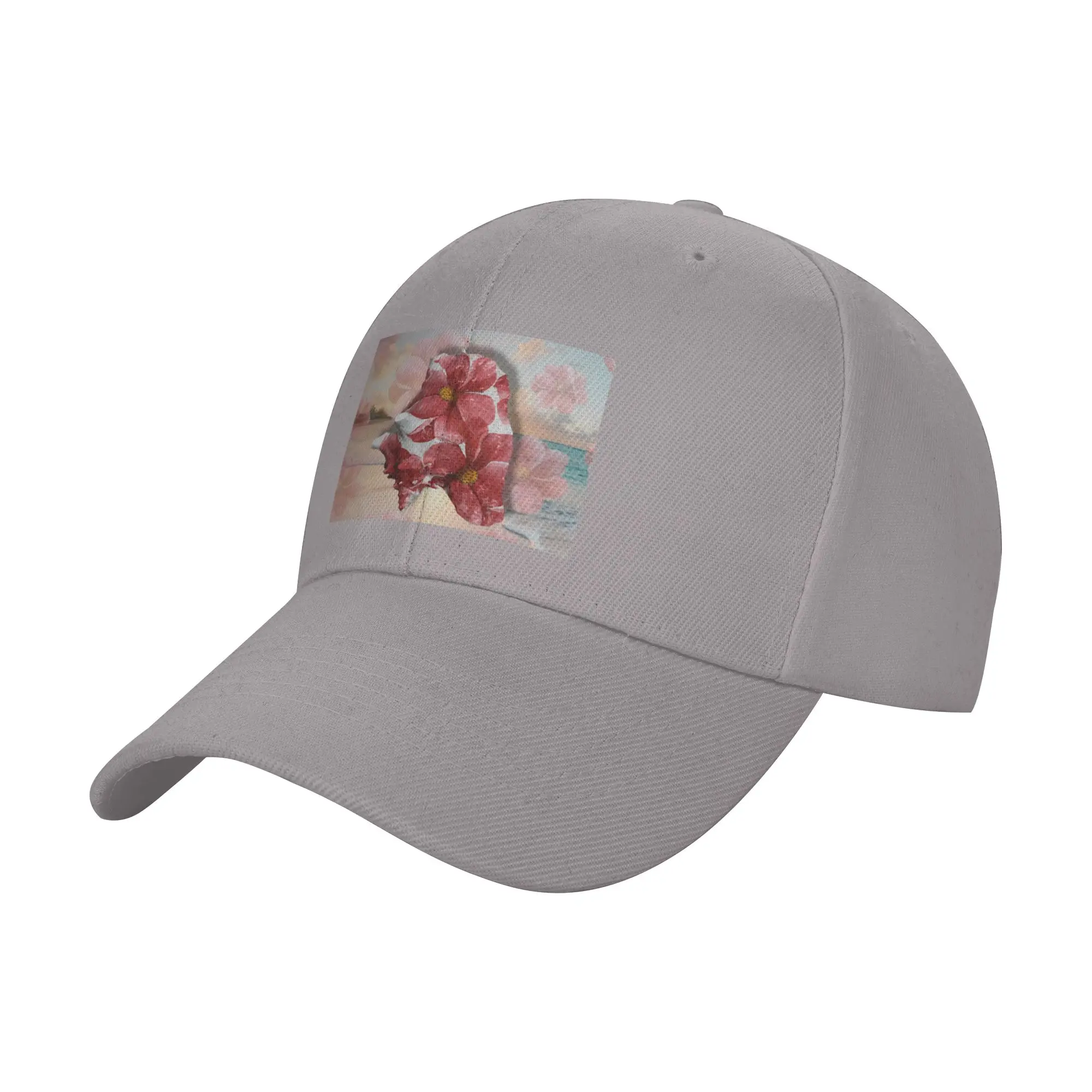 Hot Sale Sunlit beach  floral conch  island vibes  Baseball Cap  Dad Hat Visor  Barbecue Party Visor