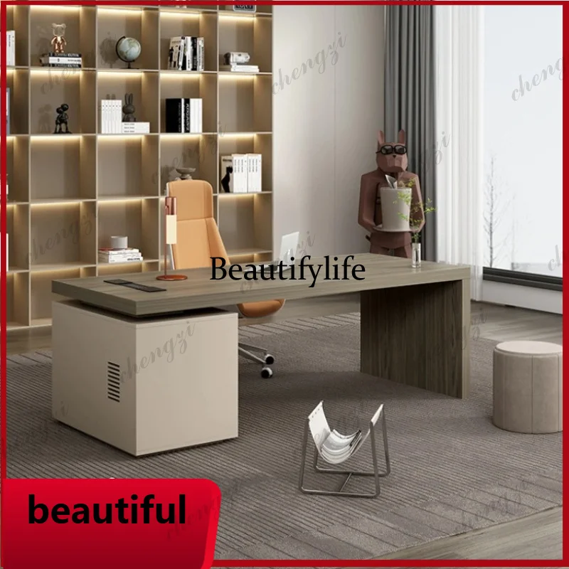BBB Luxury Boss Office Desk Simple Modern Work Executive Single President Manager Desk Computer Work Mesa Office