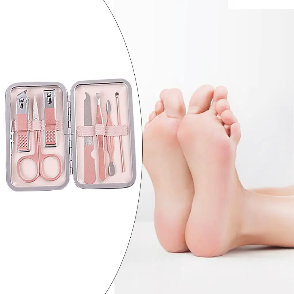 Nail Care Kit Stainless Steel Portable Manicure Pedicure Set with Cuticle Tools for Salon Home or Gift Giving