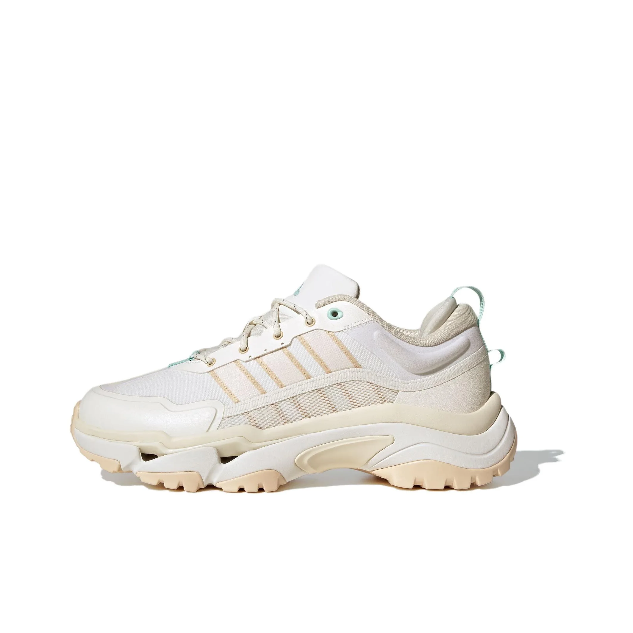 Adidas Slip Resistant Abrasion Resistant Slip Resistant Abrasion Resistant Low top Running Shoes Women's Ivory JH7237