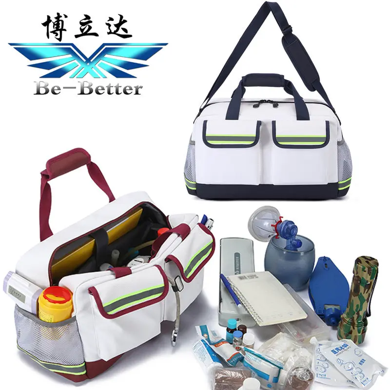 Large-capacity multi-functional emergency kit - portable outdoor rescue bag with separate dry and wet compartments