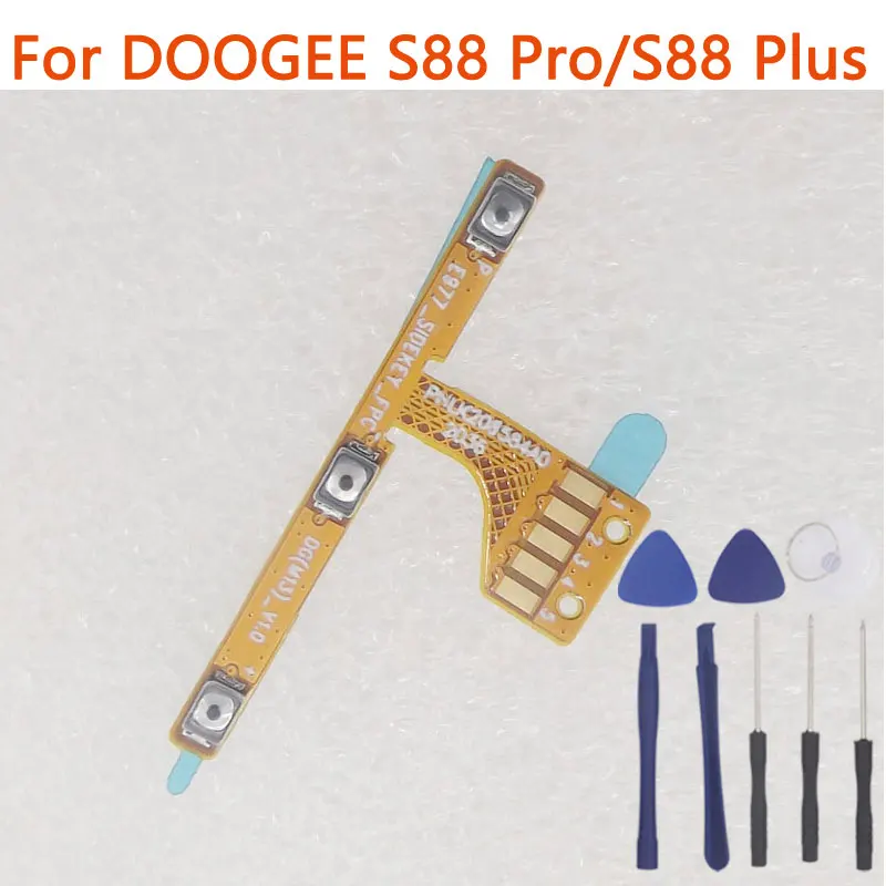 New Original DOOGEE S88 Pro S88 Plus Power on/off+ Volume FPC Key up/down Button flex Cable FPC For DOOGEE S88 Pro  Smart Phone