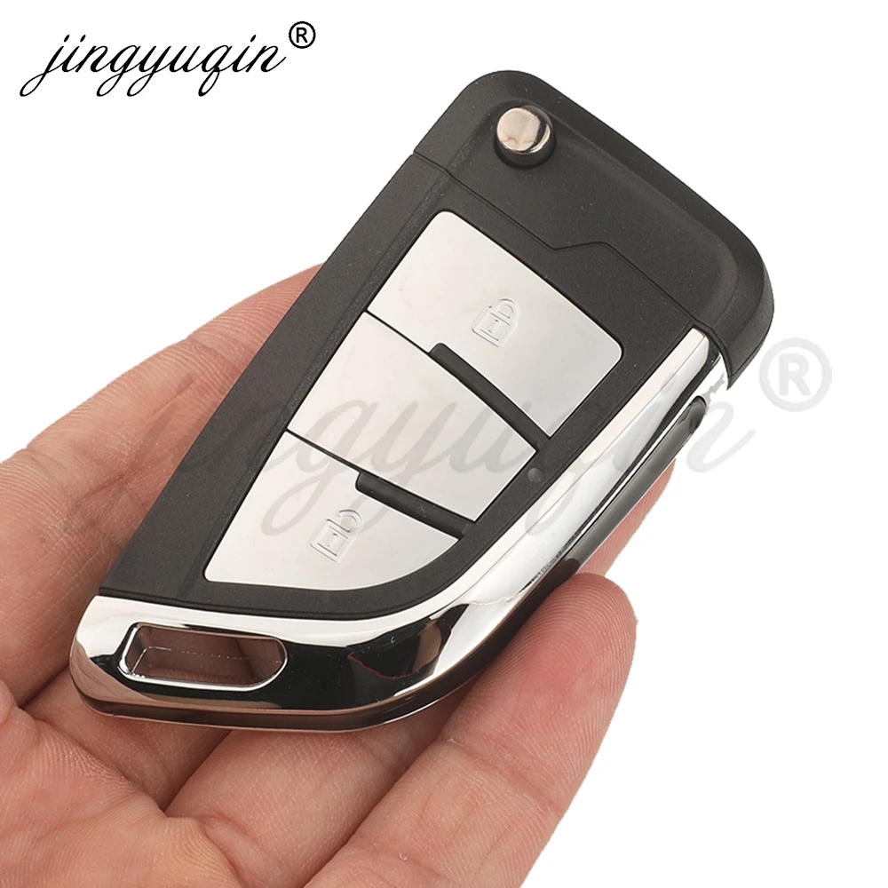 jingyuqin Modified Car Key Shell for VW Transporter Tiguan Touran Golf B5 Beetle Caddy Passat Jetta Polo Amarok Seat Ibiza Skoda