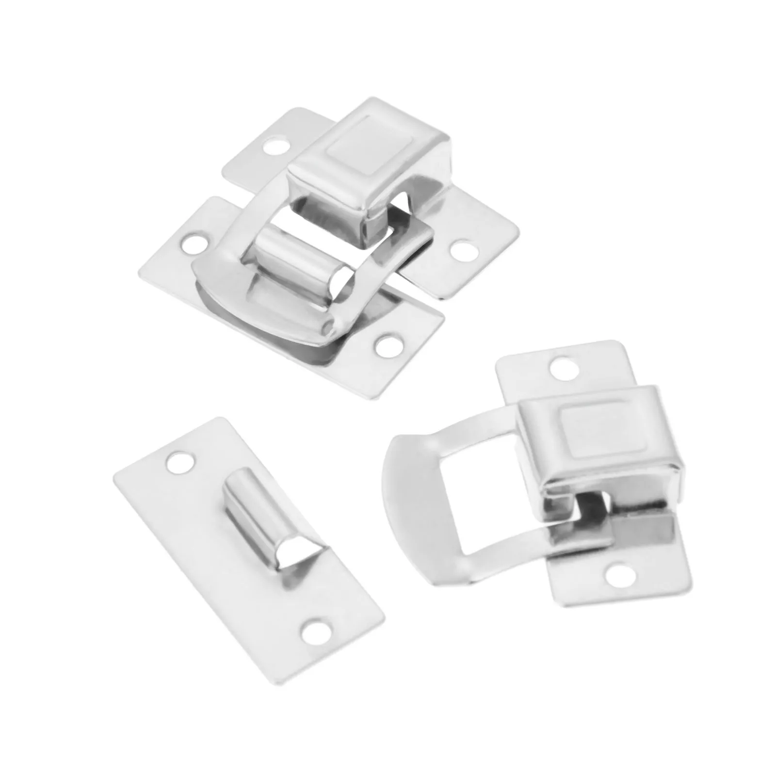 10 pz scatola chiusura a scatto Hasps 34*30mm scatola d'argento confezione regalo valigia fibbie attiva/disattiva chiusura a scatto chiusura a scatto Hardware per mobili