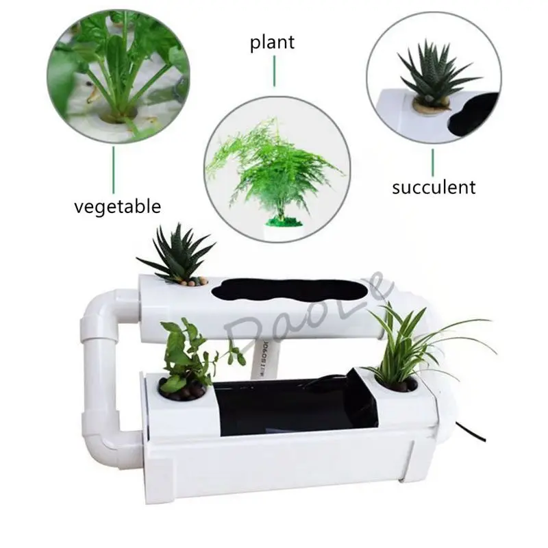 

1Set Soilless Cultivation Equipment Tabletop Decoration Balcony Hydroponic Rack Flower Vegetables Aquaponics System