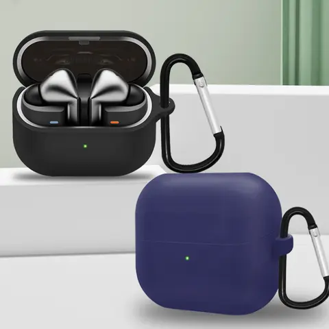Samsung Galaxy Buds 3 Pro 2024 용 실리콘 케이스 커버 무선 이어 버드 액세서리 Buds 3Pro 용 소프트 보호 케이스