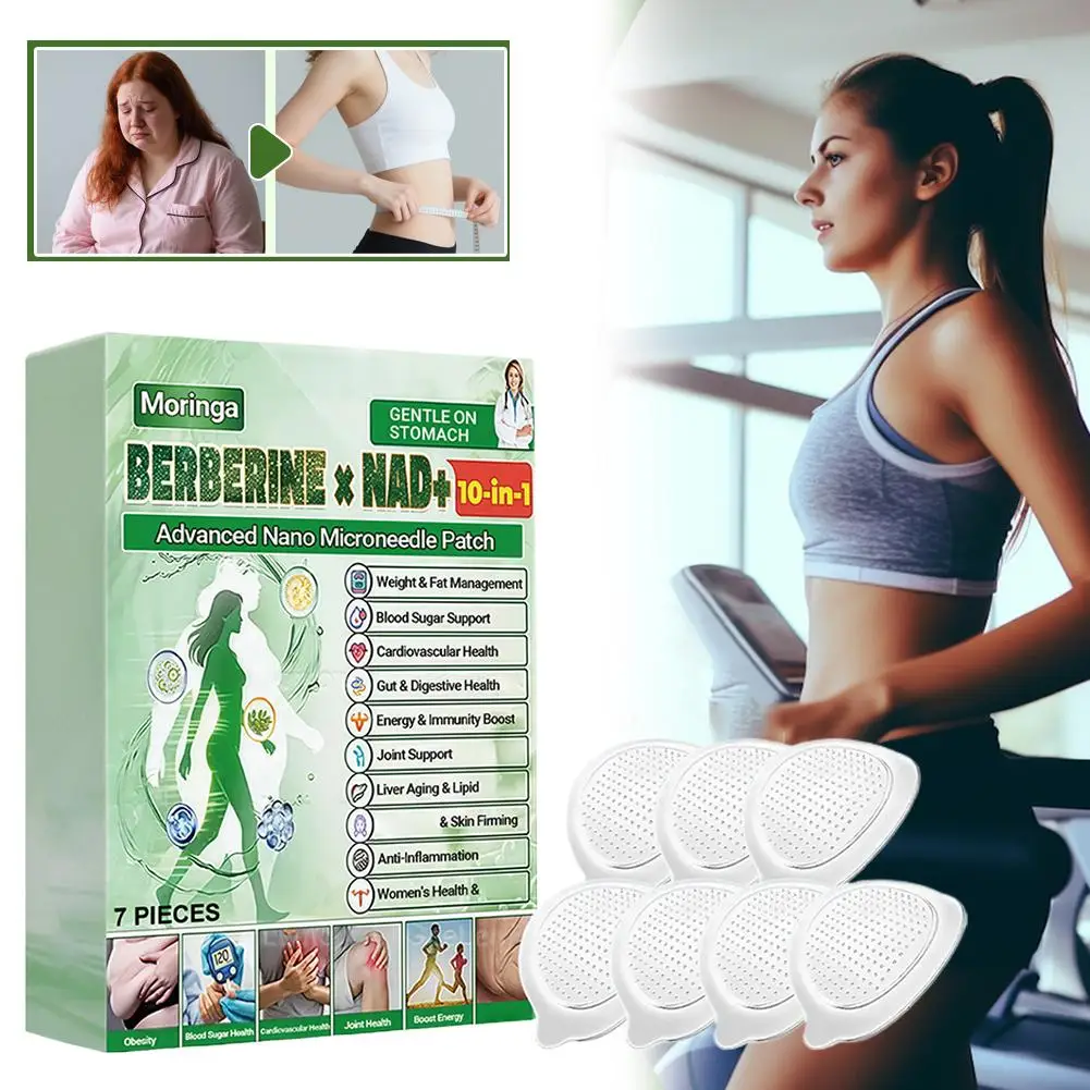Moringa Women Fat Burning Management & Weight Loss Patch GPL-1 Gentle & Safe Weight Loss Patch Nano Microneedle Slimming Patch
